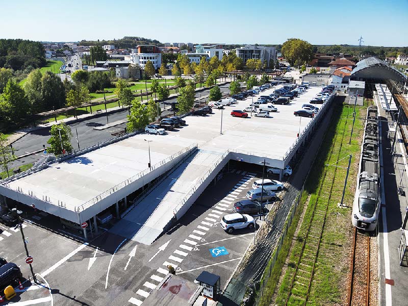 Parking-démontable temporaire